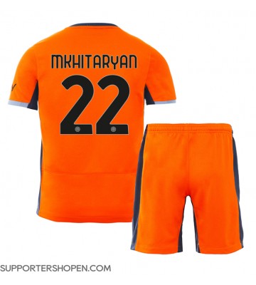 Inter Milan Henrikh Mkhitaryan #22 Tredje tröja Barn 2023-24 Kortärmad (+ korta byxor)